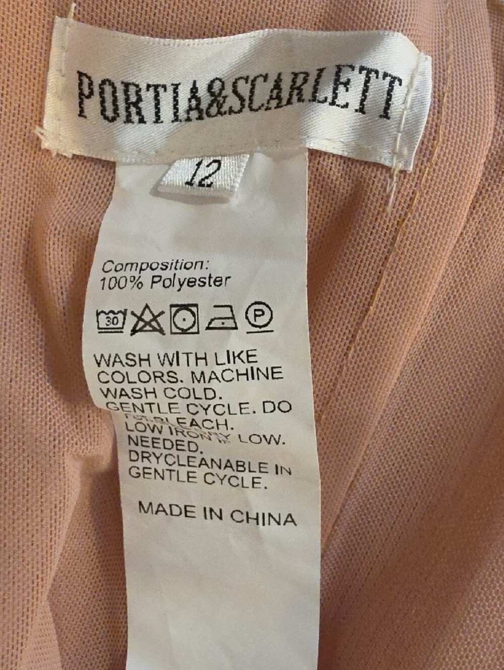 Portia and Scarlett Rose Gold Sequin Strapless Mermaid Gown size 12 New with tag - Picture 12 of 14